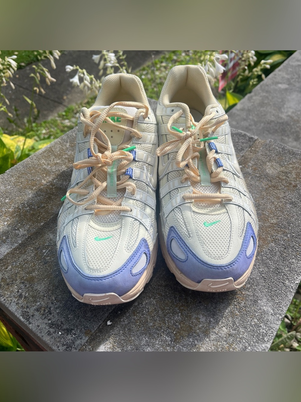 Nike P-6000 Athletic Department Shoes Mens 12 Coconut Milk Sneakers FJ5443-113